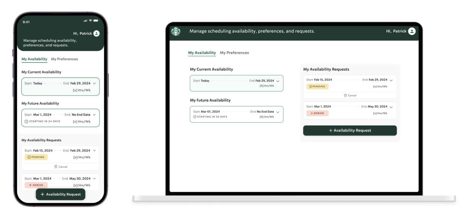 MVP final — mobile and desktop
